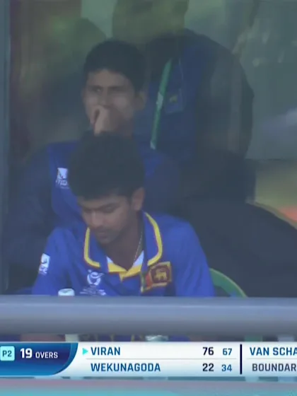 Viran Chamuditha with a Four vs. South Africa