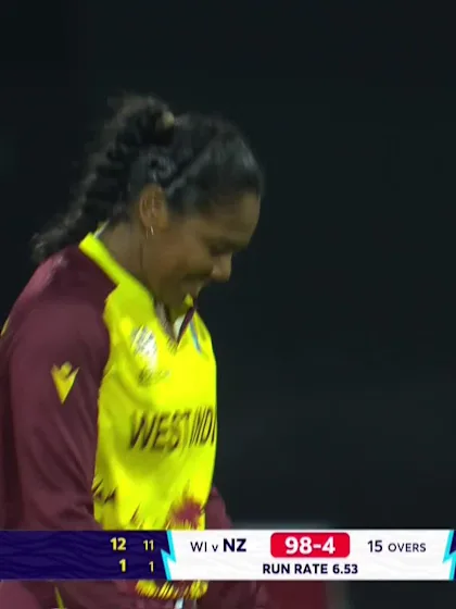 Logo of Sophie Devine - Wicket - West Indies vs New Zealand