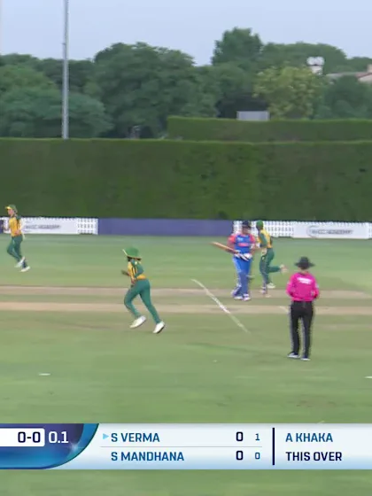 Logo of Shafali Verma - Wicket - South Africa Women vs India Women