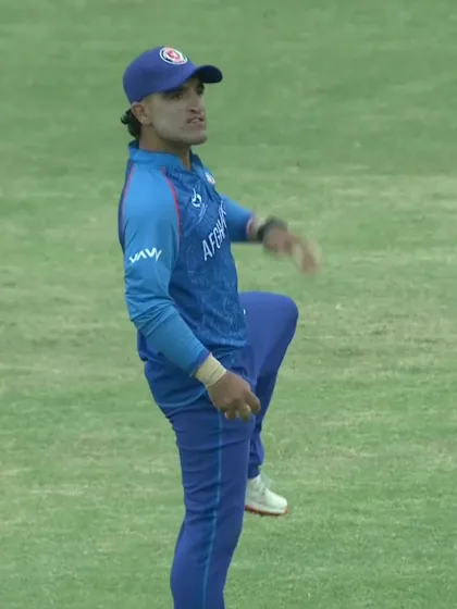 P James with a Batting vs. Afghanistan