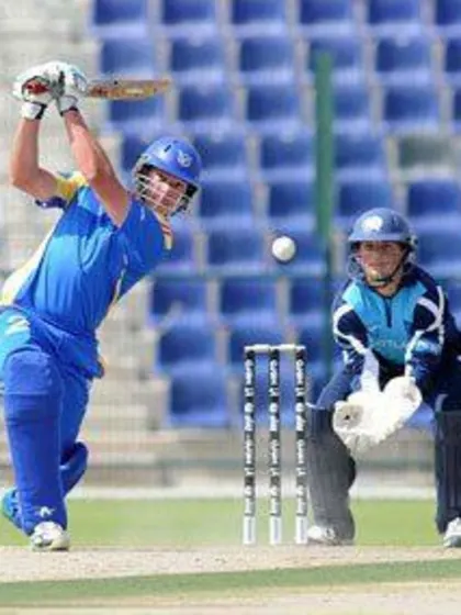 Van der Westhuizen smashes 54-ball century while Gauchan takes hat-trick