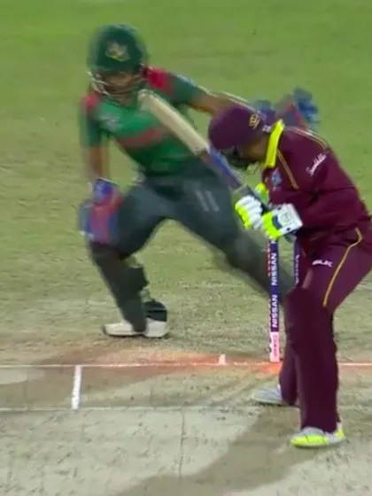 WT20 Match 3: Windies innings wickets against Bangladesh