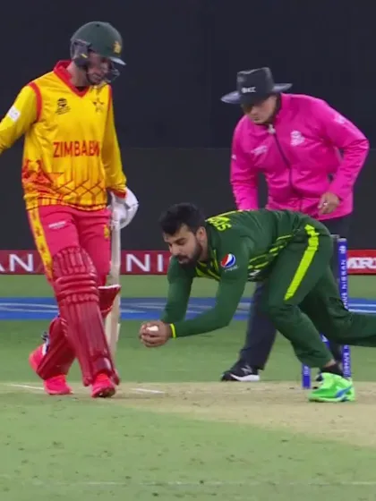 Wicket - Milton Shumba - Pakistan v Zimbabwe ICC T20WC 2022
