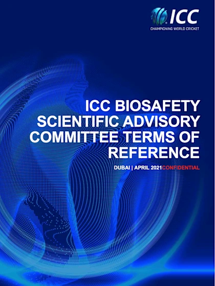 Logo of ICC Biosafety Scientific Advisory Committee TOR