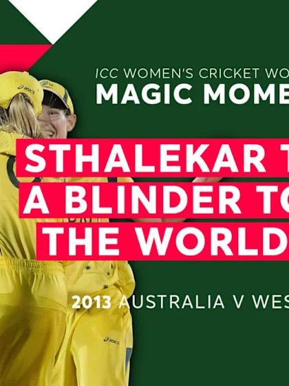 Sthalekar's stunning catch to win the 2013 tournament | Women's World Cup Magic Moments