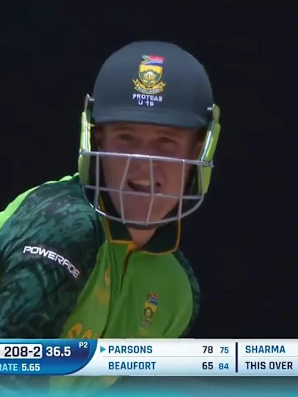 ICC U19 CWC: SA v UAE – Parsons hammers one down the ground