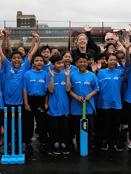 England captain Heather Knight launches new ICC Cricket for Good school resource with UNICEF and Chance to Shine