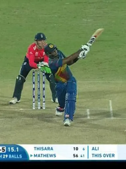 Mathews hits back to back sixes!