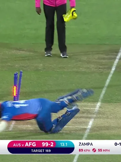 Logo of Wicket - Gulbadin Naib - Australia v Afghanistan ICC T20WC 2022