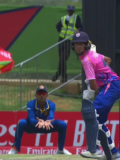 N Parmar with a Four vs. Sri Lanka
