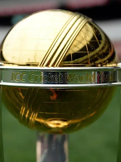 ICC Cricket World Cup trophy arriving tonight