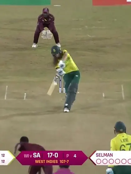 WI v SA: Laura Wolvaardt dismissed by Shakera Selman