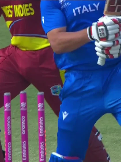 Benjamin Manenti - Wicket - West Indies vs Italy