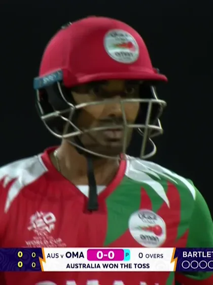 Aamir Kaleem - Wicket - Australia vs Oman