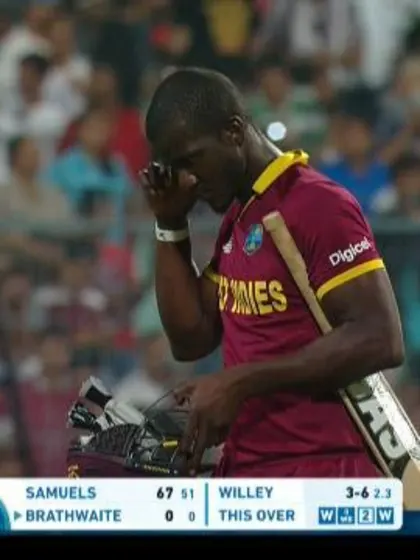 Darren Sammy Wicket Fall WI V ENG Video ICC WT20 2016