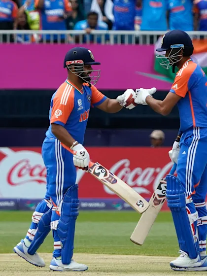 Logo of Axar Patel ramps Shaheen Afridi for six | IND v PAK | T20WC 2024
