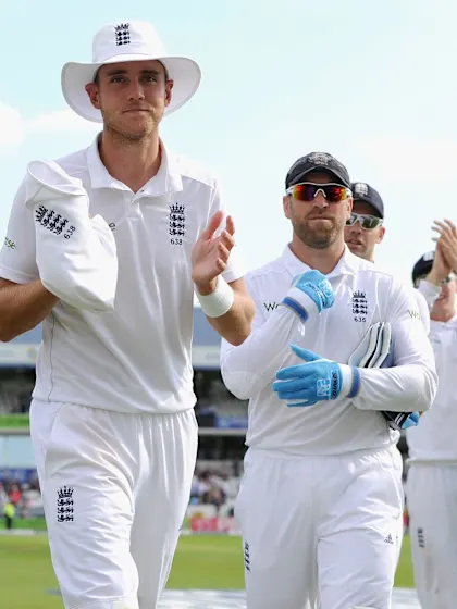 Plunkett, Broad take England ahead
