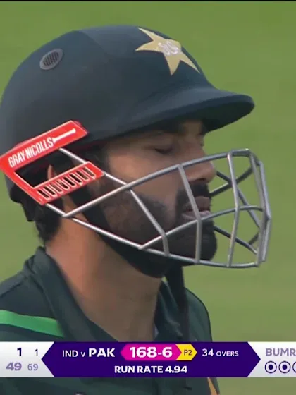 Mohammad Rizwan - Wicket - India vs Pakistan