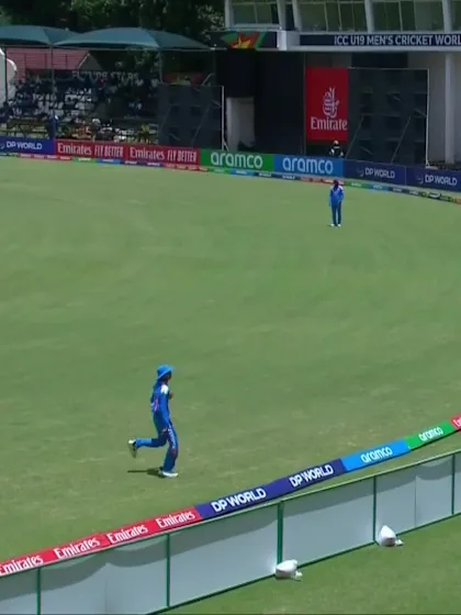 Uzairullah Niazai with a Six vs. India