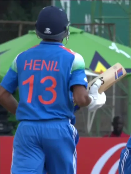 Deepesh Devendran with a Four vs. Bangladesh