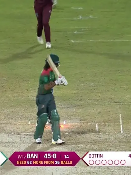 WT20 Match 3: Bangladesh innings wickets against Windies