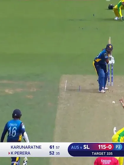 Logo of CWC19: SL v AUS - Starc bowls Perera for the breakthrough