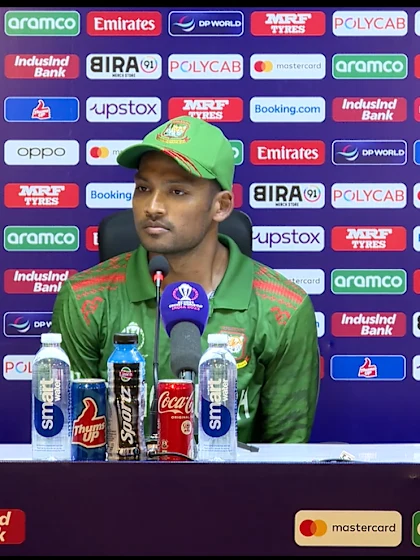 13 October - Chennai - Bangladesh player Najmul Hossain Shanto post-match press conference