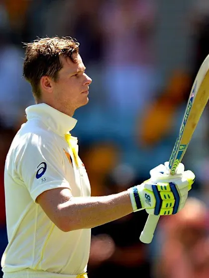 Australia ahead after Smith-Johnson show