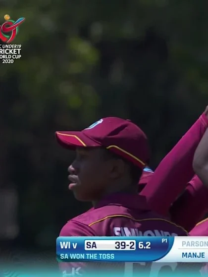 ICC U19 CWC: SA v WI – Seales gets the better of Parsons with a ripper