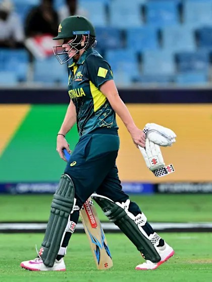 Logo of Kapp's sharp fielding runs out Mooney | SF 1 | WT20WC 2024