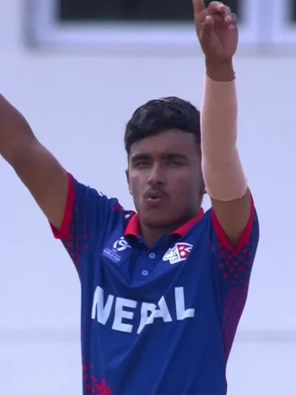 Subash Bhandari with a Caught Out vs. Bangladesh