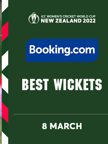 Logo of Booking.com Best Wickets | Day 5 | CWC22