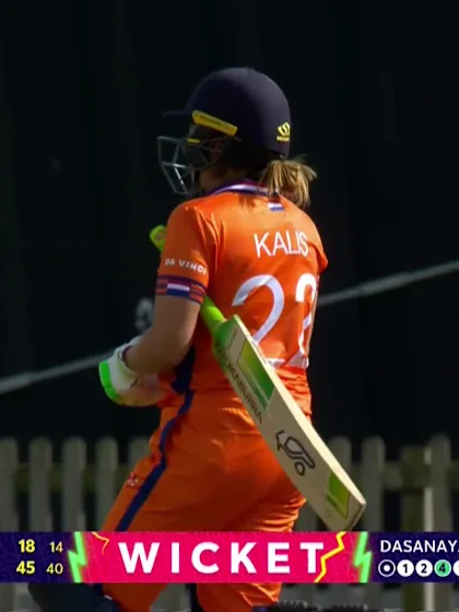 Sterre Kalis - Wicket - Netherlands vs Sri Lanka