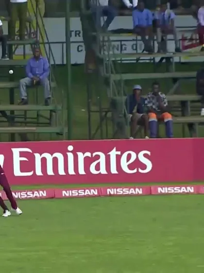 Gulbadin Naib caught by Rovman Powell at long-on for 10