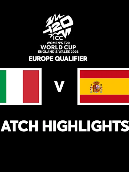 Italy v Spain | Match Highlights | ICC Women's T20 World Cup 2026 Europe Qualifier Division 2