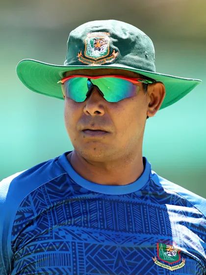 Bangladesh at the nets under the eye of head coach Hashan Tillakaratne | Women's T20WC 2023