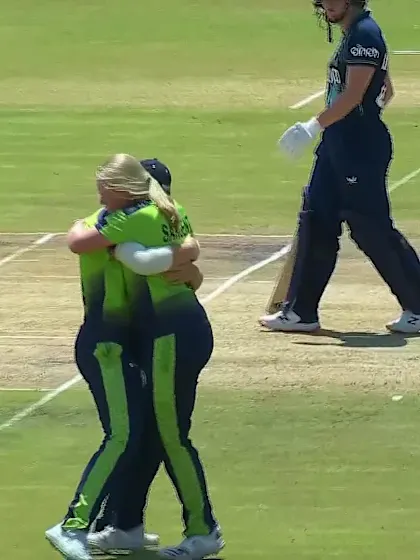 Wicket-Grace-Scrivens-Ireland-U19s-Women v England-U19s-Women ICC U19W T20WC 2023