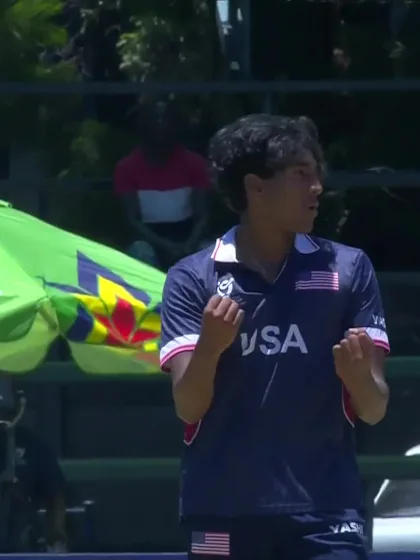 Manu Saraswat - Wicket - USA vs Scotland