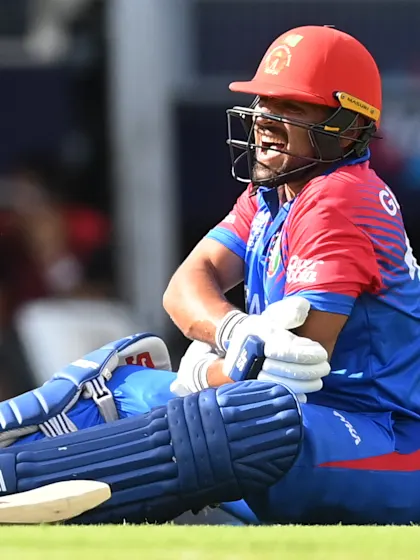 Logo of Run out! Creative roll not enough to save Gulbadin Naib for Afghanistan | T20WC 2022