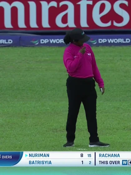 Logo of Alya Normizan with a Batting vs Nepal Women Under-19