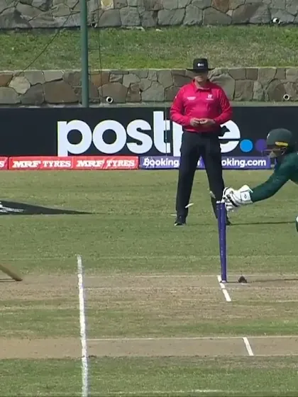 Timely stumping from Haseebullah Khan | PAK v AUS | ICC U19 Men’s CWC 2022