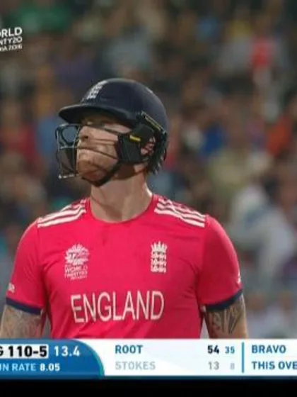 Ben Stokes is done by Bravo's slower-ball bouncer
