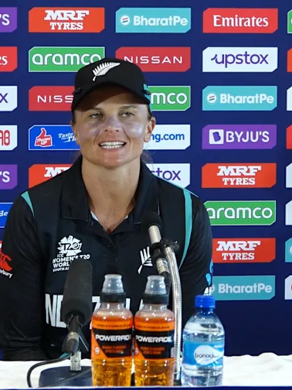 17 February - Cape Town - New Zealand player Suzie Bates post-match press conference