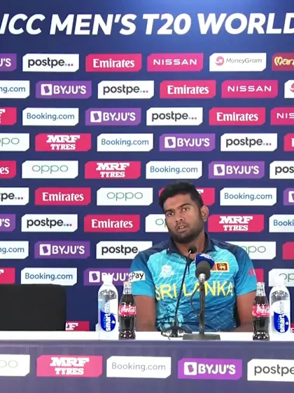 Logo of 24 October - Sharjah - Sri Lanka's Bhanuka Rajapaksa post-match press conference