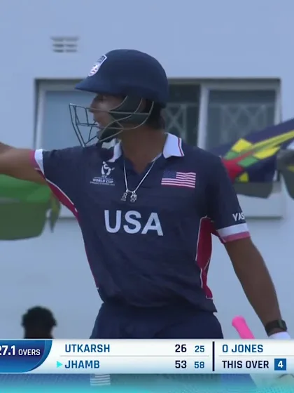 Jhamb with a Four vs. Scotland