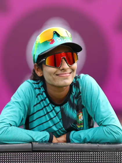 At the Bangladesh nets with Anjum Chopra | CWC25