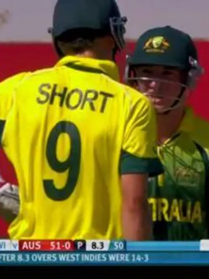 Partnership - Jaron Morgan and Matthew Short, Australia v West Indies, ICC U19 CWC 2014