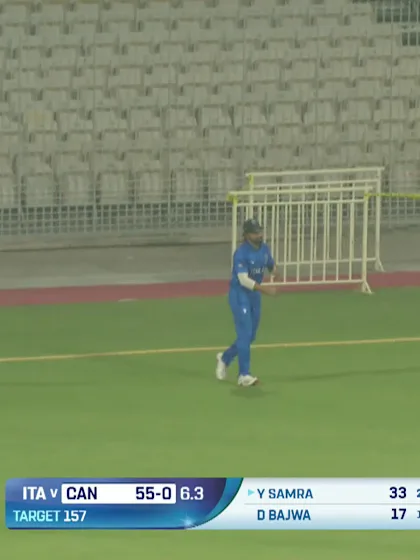 Yuvraj Samra - Wicket - CAN vs Italy