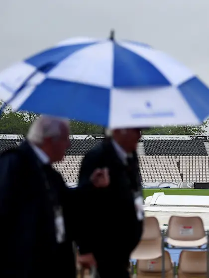 Teams unperturbed after rain washes out first day