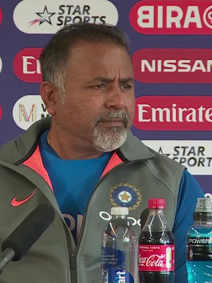 26 June - Manchester - India bowling coach Bharat Arun pre-match press conference